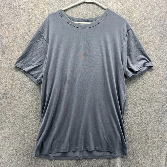 Lululemon Shirt Men XL Gray Cotton Blend Crewneck Casual  Basic Extra Large - Picture 1 of 10